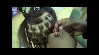 INDIVIDUAL BRAIDS NATURAL HAIR FOR BEGINNERS WITH SQUARE SECTIONS [upl. by Anerb323]