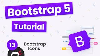 Bootstrap 5 Crash Course Tutorial 13  Bootstrap Icons [upl. by Sudnac]