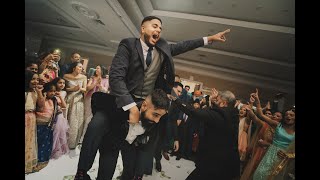 DANCE OFF PUNJABI WEDDING RECEPTION DANCE OFF TORONTO WEDDING 2020 [upl. by Loella]