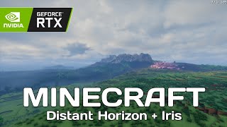 Minecraft never looked this Good in 121  Distant Horizon  iris shader minecraft [upl. by Ongun362]