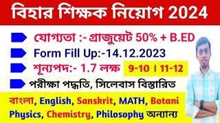 SLST New Notification 2024  Bihar STET Notification 2024  Eligibility Syllabus Exam Pattern [upl. by Wertheimer]