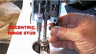 How to Position the Needle to Hook Point on a Singer Model 347 [upl. by Yennep186]