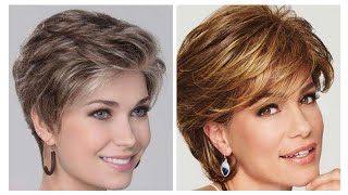 The Best Short HairCuts For Women Over 50 With Thin Hair [upl. by Francisco994]