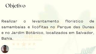 Levantamento Florístico de Samambaias e Licófitas para duas áreas de proteção em Salvador Bahia [upl. by Ymar]