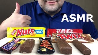 DESSERT CHOCOLATE BARS ASMR Crispy amp Chewing Eating Sounds NO TALKING [upl. by Woodhead573]