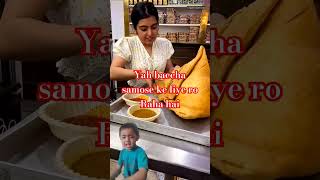 Biggest Samosa For All Samosa Lovers😍samosa foodchahatanand [upl. by Akehsar]