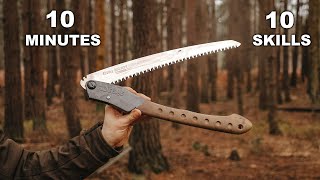 10 Bushcraft Saw Skills in 10 Minutes [upl. by Etnaud]