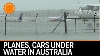 Extreme Flooding in Australia Planes Cars Underwater in Australia Towns Cut Off [upl. by Tacklind]