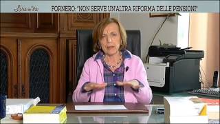 Fornero Con la mia riforma non ci saranno più pensioni doro [upl. by Ail]