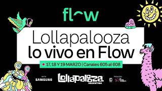 ¡Lollapalooza lo vivo en Flow 🤩 [upl. by Fenelia]