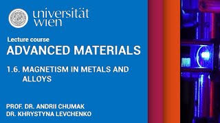 Advanced Materials  Lecture 16  Magnetism in metals [upl. by Yellat]