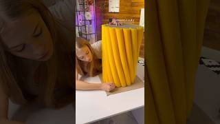 Let’s Make a Side Table ✂️ Pool Noodles  Cardboard part 1️⃣ diycrafts poolnoodle diyfurniture [upl. by Burdelle]