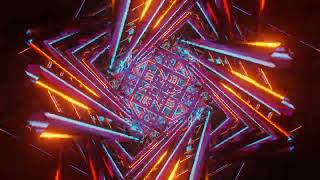 4K Abstract Neon Kaleidoscope VJ Loop  DJ Visuals [upl. by Isayg]