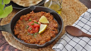 Foul Medammes Recipe  Easy amp Quick Recipe  Arabic Foul Recipe  فول مدمس By Cooking with samha [upl. by Aneala]