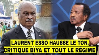 T£NSIONS À ETOUDI  LAURENT ESSO CRITIQUE FORTEMENT PAUL BIYA ET LE POUVOIR EN ENSEMBLE [upl. by Ainesey870]