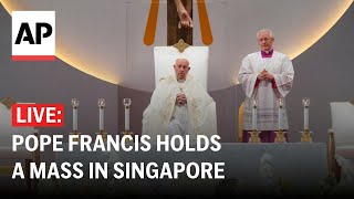 LIVE Pope Francis holds a Mass in Singapore [upl. by Greene]