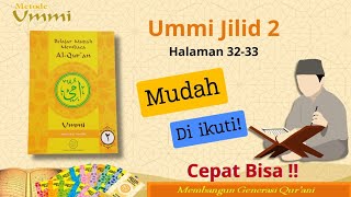 Belajar Membaca Alquran Metode Ummi Jilid 2 hal 3233 belajarngajipemula fyp viralvideo [upl. by Derdle]