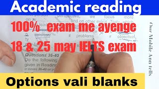 IELTS reading Options Vali blanks summary based blanks ielts reading [upl. by Cindee]