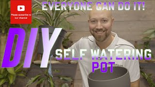 DIY Simple self watering pot for indoor plants  everyone can do this [upl. by Llertnad]