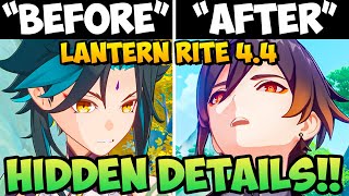 BEFORE VS AFTER Lantern Rite 44 HIDDEN Details amp Extra Dialogue Genshin Impact 2024 [upl. by Cayser]