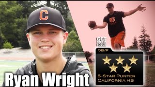 5Star Punter  Ryan Wright  QBP  California Class of 2018 [upl. by Airotkiv40]