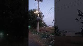 Power Surge 11kV Transmission Line Sparking Danger electricfault arcing [upl. by Nada]