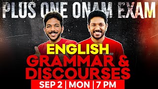 1 English Onam Exam  English Grammar And Discouses  Exam Winner Plus One [upl. by Lyred]