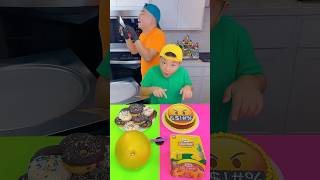 Emoji cake VS Donuts ice cream challenge🍨 funny by Ethan Funny Family [upl. by Okikuy]