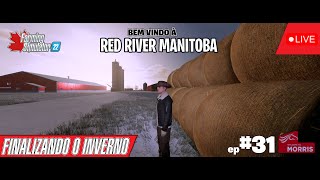 FS 22  MAPA RED RIVER MANITOBA 20X  FINALIZANDO O INVERNO  MULTIPLAYER  PC ep31 [upl. by Bascomb]