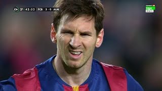 Lionel Messi vs Almeria Home 1415 HD 720p 08042015  English Commentary [upl. by Avner]