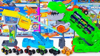 Hot Wheels Collection Unboxing Review ASMR🦖Hot Wheels Ultimate TRex Transforming🦖Blues Raptor Rush [upl. by Ycniuq]