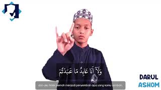 AL KAFIRUN  ISYARAT TUNARUNGU DEAF pesantren [upl. by Henleigh]