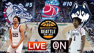 🔴 Gonzaga Bulldogs Vs UCONN Huskies Live NCAA Basketball Stream PLAY by PLAY  Full Audio  Chat [upl. by Noyek94]