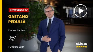 Gaetano Pedullà ospite a Laria che tira La 7 [upl. by Gualtiero]