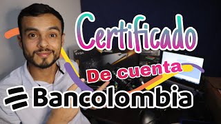 Cómo descargar el certificado de la cuenta Bancolombia en el Kiosko [upl. by Filbert637]