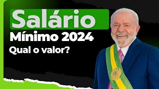 GOVERNO DEFINE VALOR DO SALÁRIO MÍNIMO PARA 2024 [upl. by Anayrb]