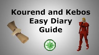 Kourend and Kebos Easy Diary Guide [upl. by Dibri372]