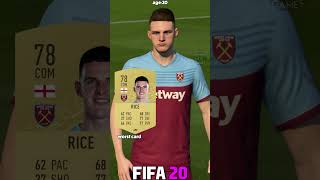 DECLAN RICE best vs worst card in EVERY FIFA 1723⚽shorts fifa eafc24 fifa23 rice [upl. by Yanffit]