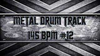 64 Metal Drum Track 145 BPM HQHD [upl. by Ashley]