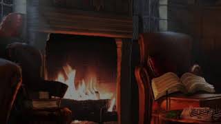 hogwarts shifting subliminal 6hz theta waves fireplace crackling soft rain music [upl. by Arehs]