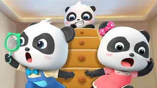 三只貓熊躲貓貓 更多  寶寶好習慣  捉迷藏遊戲  奇妙一家  貓熊 Pandas  Kids Song  童謠  動畫  卡通片  BabyBus  寶寶巴士 [upl. by Genisia]