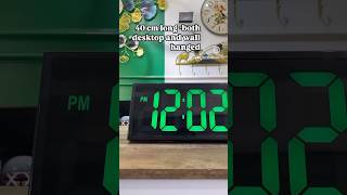 Extra Large LED wall clock both desktop and wall hangedLarge Letters Displaying TemperatureRH [upl. by Atnoved]