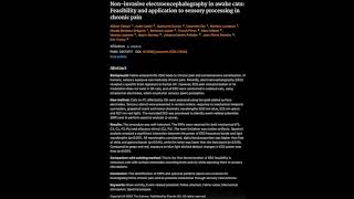 Noninvasive EEG in awake cats Feasibility and application to sensory processing in chronic pain [upl. by Ulrica]