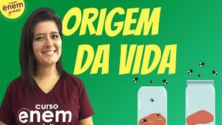 ORIGEM DA VIDA  TEORIAS  BIOLOGIA  Profª Juliana [upl. by Yeclehc]