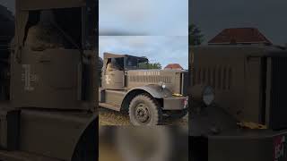 Two Diamond Ts pulling a 40 ton Trailer with a Churchill Crocodile tank  LTF  XXX Corps 2024 [upl. by Sedberry]