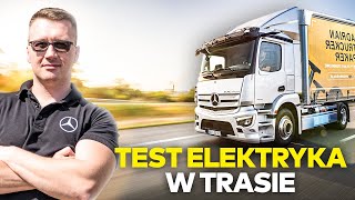 TESTUJE ELEKTRYCZĄ CIĘŻARÓWKĘ W TRASIE [upl. by Ashatan595]