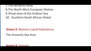 What is MARPOL  How many Annexes  Special Area [upl. by Kaya27]