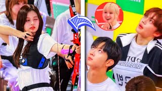 Idols Reaction To Nmixxs Sullyoon Viral Archery Shot At The ISAC 2024 [upl. by Camus]