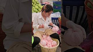 Must try Fresh Pink Pomelo  Fruit Cutting Skills [upl. by Hole]