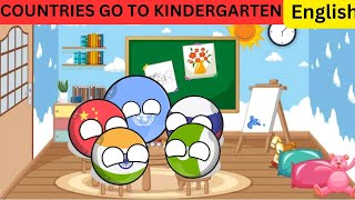 Countries go to kindergartenFunny and interestingcountryballs geography Evergreen Haniya [upl. by Novyert]